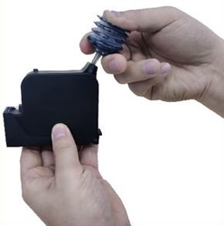 4x Refill kit s čipem pro černá cartridge MPCZ35, vodní báze